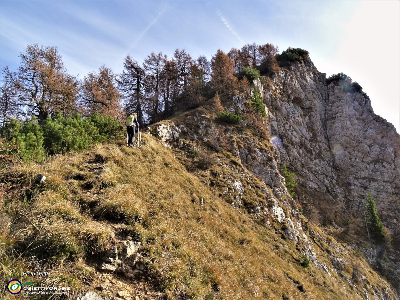 44 Evvia ultima salita ...ripida per cima Pizzo Badile.JPG